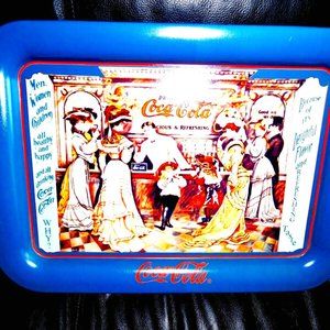 Vintage COKE Soda Fountain Metal Tray